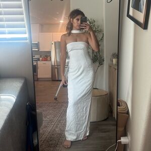 Hello Molly Strapless White Dress